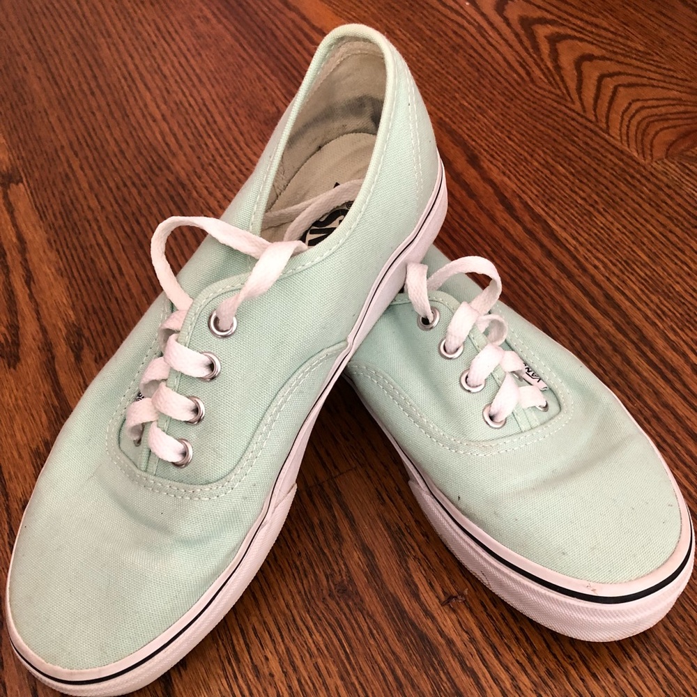 Mint / eggshell vans